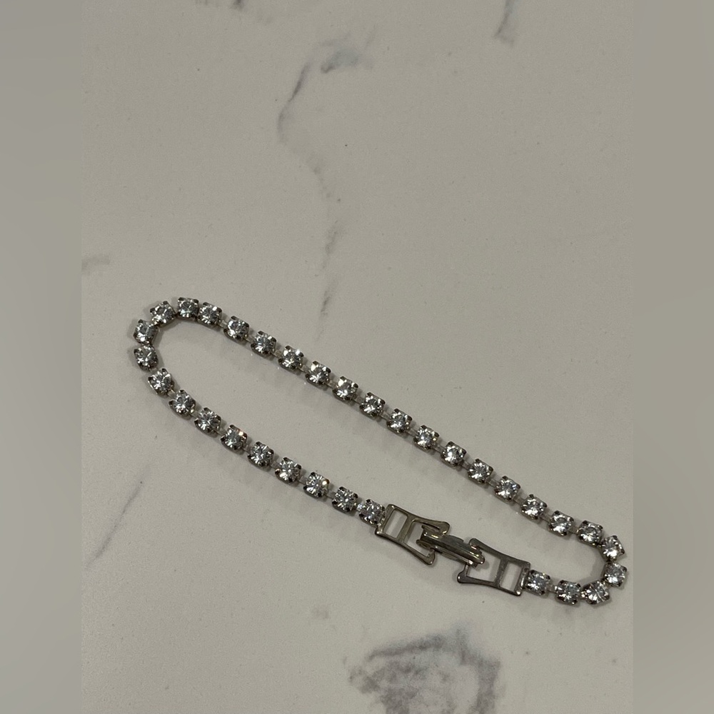 Vintage Rhinestone Tennis Bracelet